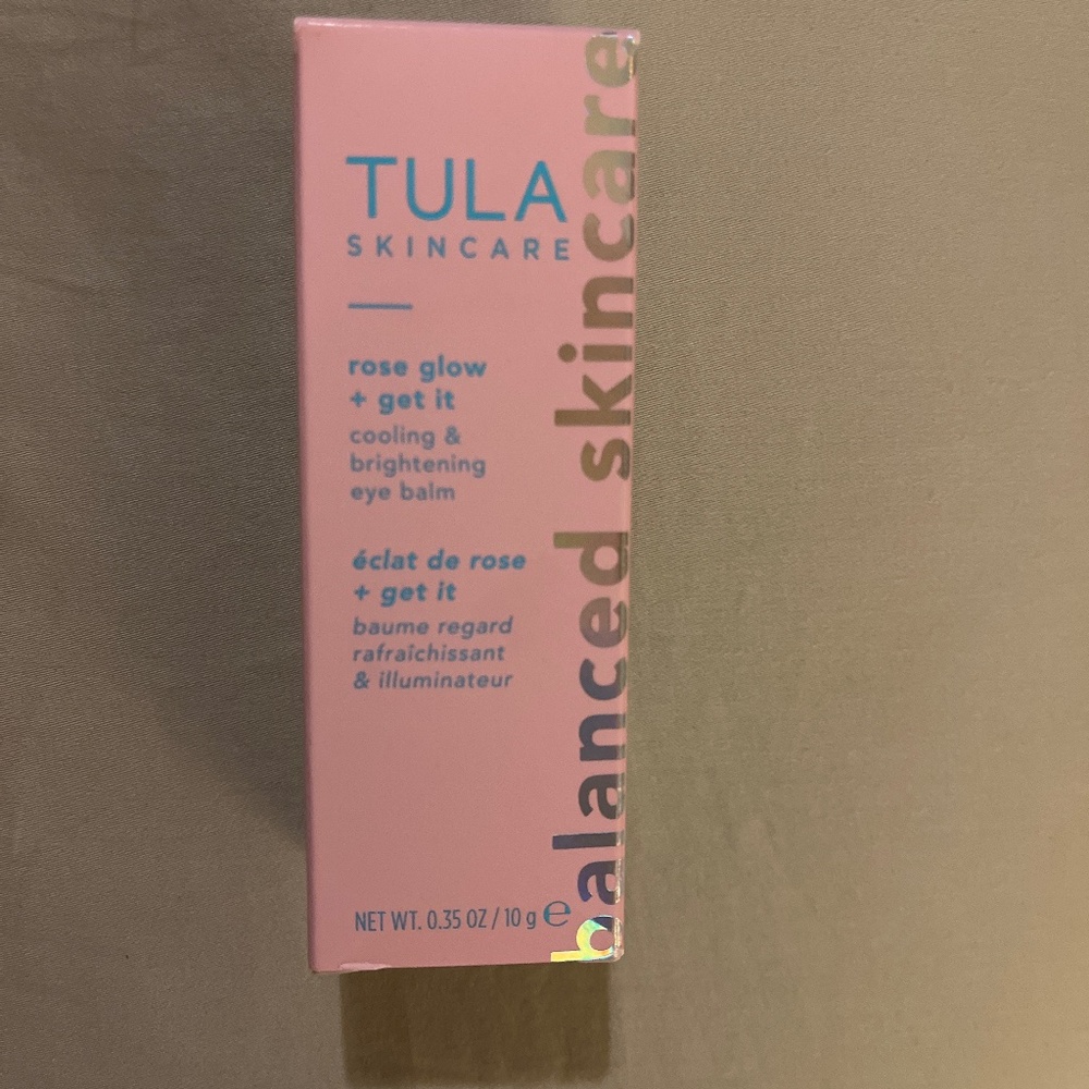 Tula skin care rose glow and get it cooling and brightening eye balm